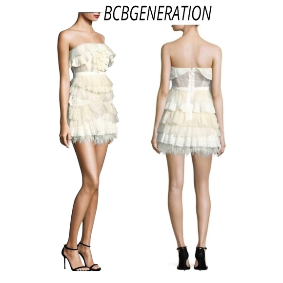 BCBGeneration Dresses & Skirts - NWT BCBGeneration Popover Multilayered Ruffles flounce mini dress